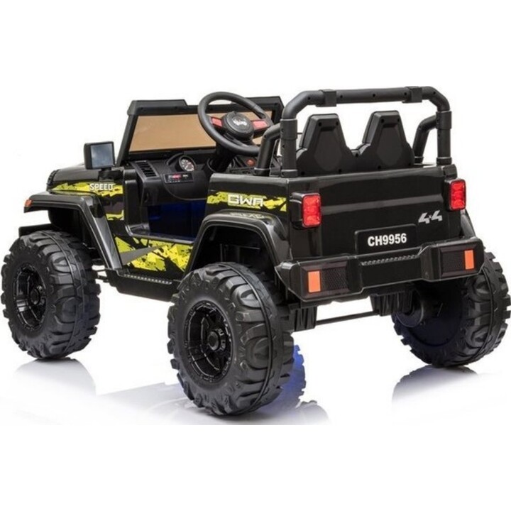 Voiture sur batterie pour enfants CH9956 Lumières LED Télécommande Noir
