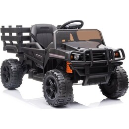 Auto mit Akku BDM0926 für Kinder LED-Lichter MP3 Fernbedienung Schwarz