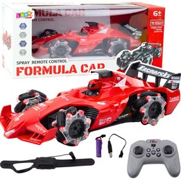 Auto sportiva telecomandata con effetto fumo, 2.4G, rossa