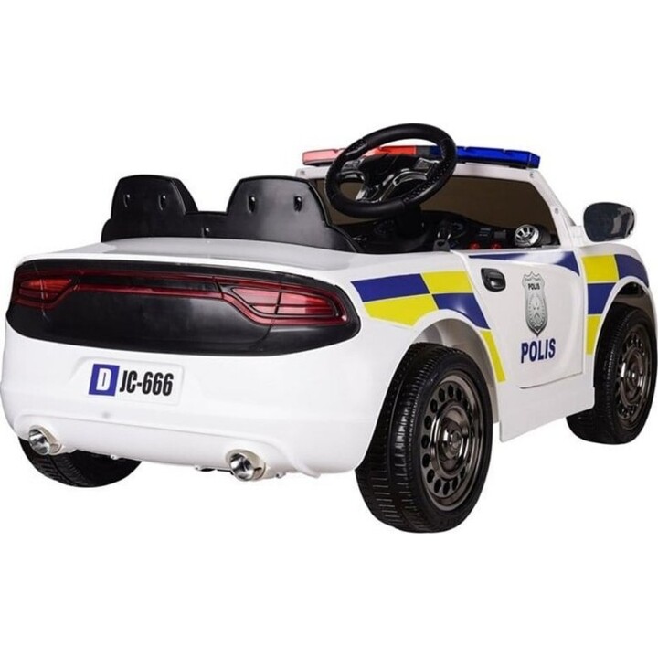 White battery-powered patrol car