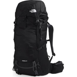 The North Face Terra 55 Hiking Backpack TNF Black Asphalt Grey 55L Size S M Recycled Polyester