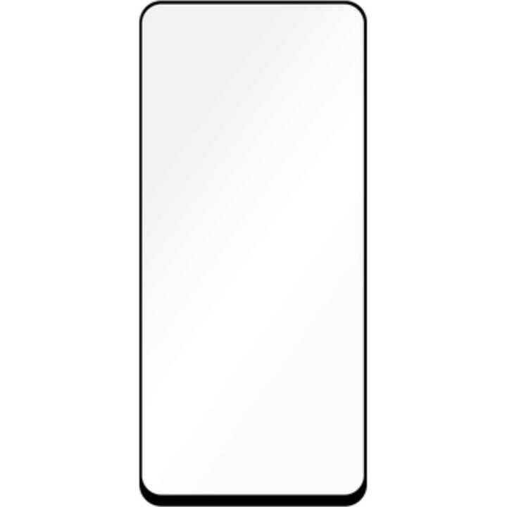 Just in Case Protetor de ecrã de vidro temperado com cobertura total para Xiaomi Redmi Note 12 5G, preto