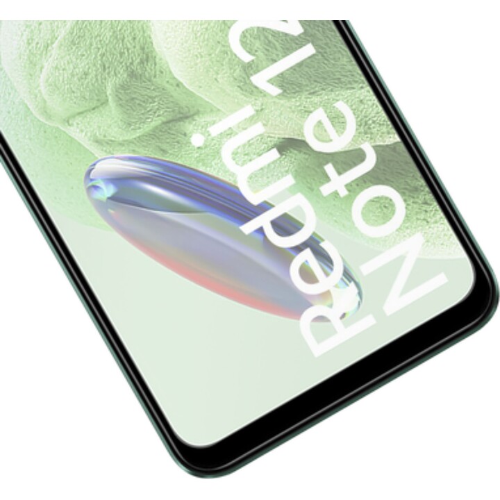 Just in Case Protetor de ecrã de vidro temperado com cobertura total para Xiaomi Redmi Note 12 5G, preto