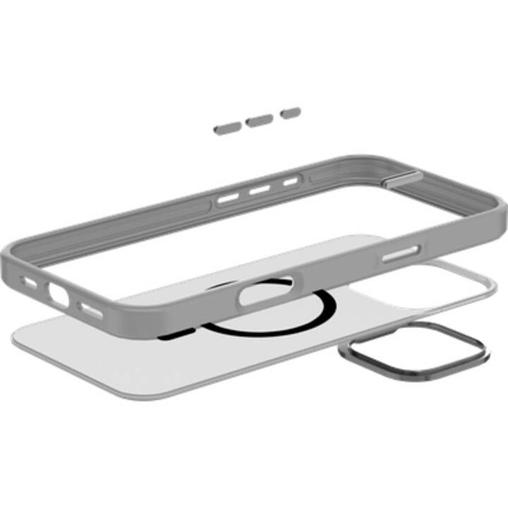 Just in Case ArmorElite Case pour iPhone 16 Pro Max, compatible MagSafe, gris
