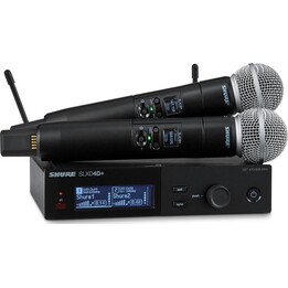 Shure SLWD24D+E/58 - Sistema wireless doppio con capsule SM58