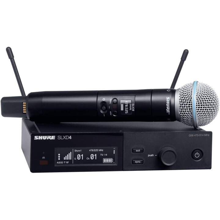 Microfono wireless Shure SLXD24+E/58 con capsula SM58