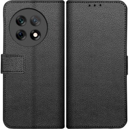 Just in Case Capa clássica para carteira - OnePlus 13 - Capa para livros em pele sintética - Preto