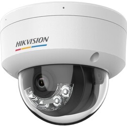 Hikvision DS-2CD1167G3-LIU Câmara IP de Cúpula Fixa ColorVu 3.0 de 6MP com Luz Híbrida Inteligente de 2,8 mm Branca