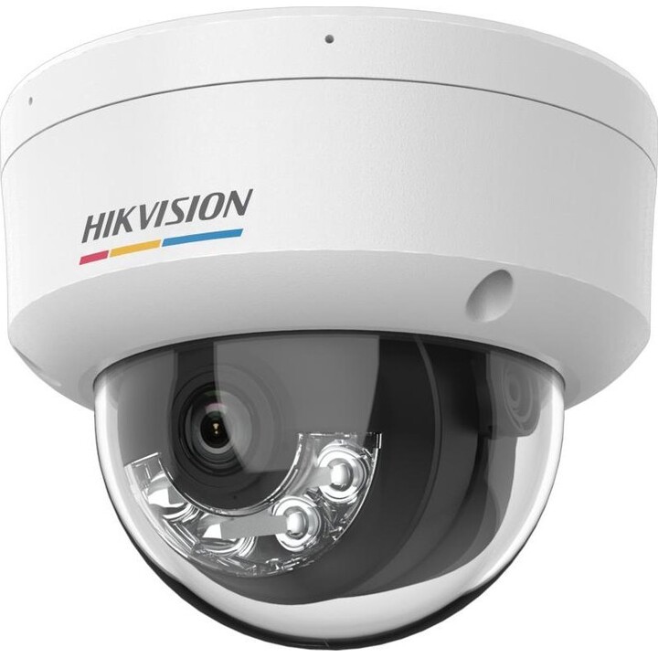 Hikvision DS-2CD1167G3-LIU Cámara IP domo fija ColorVu 3.0 de 6MP Luz híbrida inteligente de 2,8 mm Blanca