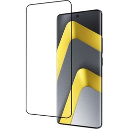 Just in Case Displayschutzfolie aus gehärtetem Glas für Xiaomi Poco M8 (5G), schwarz