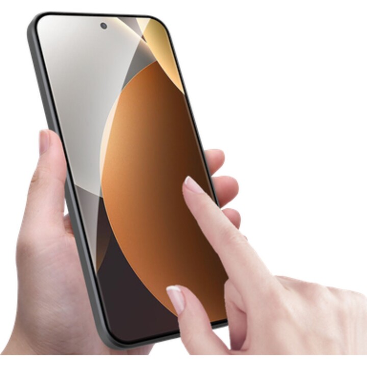 Just in Case Protector de pantalla de cristal templado de cobertura total para Xiaomi Redmi Note 15 Pro+ (5G), Negro