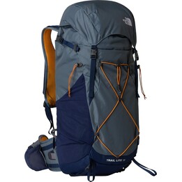 The North Face Trail Lite 36 Zaino da trekking Granite Grey Summit Navy Dust Orange 36L Nylon riciclato