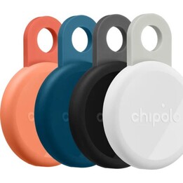 Chipolo LOOP 4-Pack Rechargeable Bluetooth Tracker Charcoal Navy Coral White