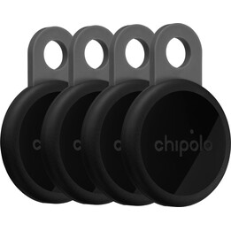 Chipolo LOOP 4-Pack Rastreador Bluetooth recarregável Charcoal 6m