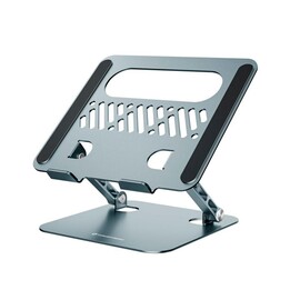 Soporte universal aluminio para Portatil Hasta 17" Conceptronic / Plegable / Altura Ajustable / Gris / THANA10G