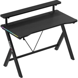 Huzaro Hero 1.9 RGB Nero Scrivania da gioco 75kg Ripiano di carico Gancio per cuffie