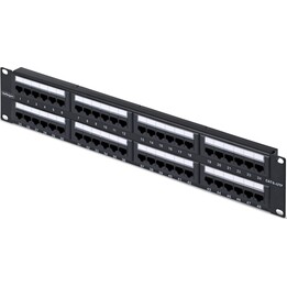 StarTech CPANEL48 Netzwerk-Patchpanel mit 48 Anschlüssen, schwarz