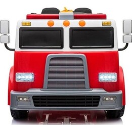 Camion dei pompieri rosso a batteria per bambini, con telecomando, modello LL911.