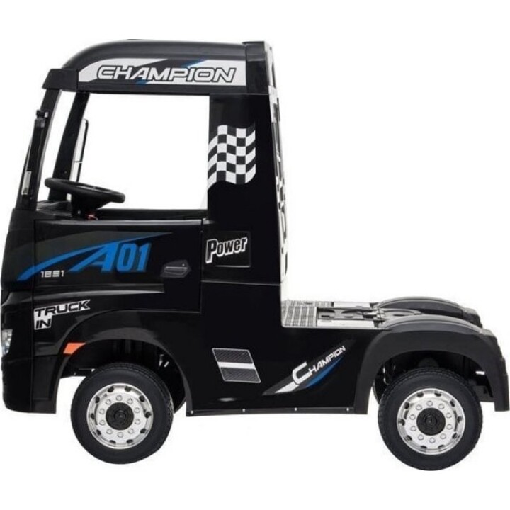 Auto Mercedes Actros Czarny Lakierowany Ciężarówka Dla Dzieci Pilot LED MP4