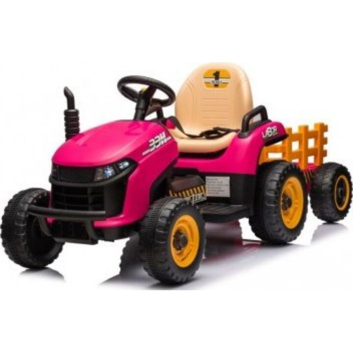 Trattore rosa a batteria BBH-030