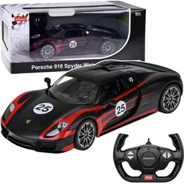 Porsche 918 Spyder Performance RC Carro de Controle Remoto Preto Rastar 1:14