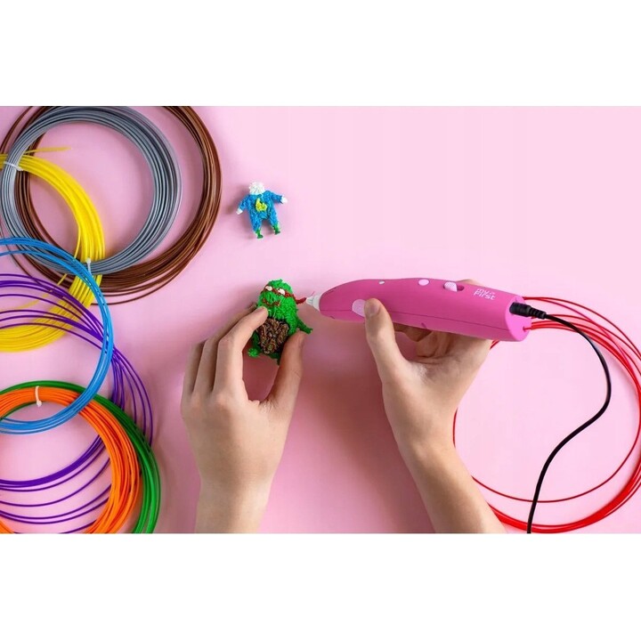 myFirst 3dPen Make Creator Kit - kreatywny zestaw 3D, zawiera długopis 3dPen Make, 3 zestawy tematyczne, 3 ruchome modele i wkła