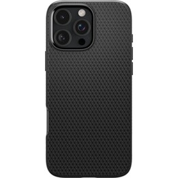 Funda para Apple iPhone 16 Pro Max, Spigen, Liquid Air Matte, Negro ACS07988
