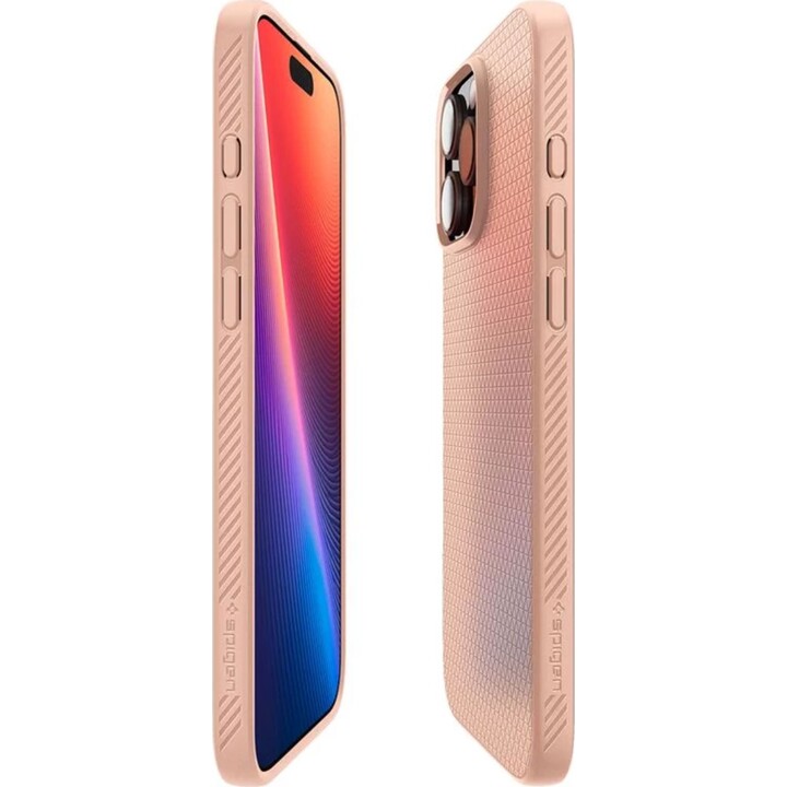 Spigen Liquid Air Case, Pink Titanium for iPhone 16 Pro Max