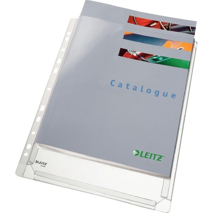 Funda multitaladro esselte din a4 pvc 170 mc con fuelle capacidad 200 hojas pack de 5 unidades