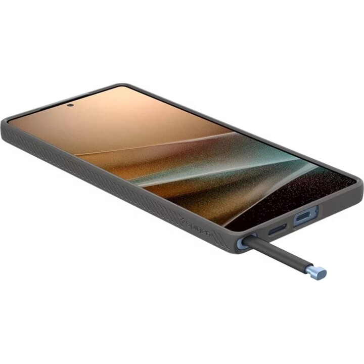 Capa Spigen Liquid Air, cinzento mármore para Samsung Galaxy S25 Ultra (ACS08954)