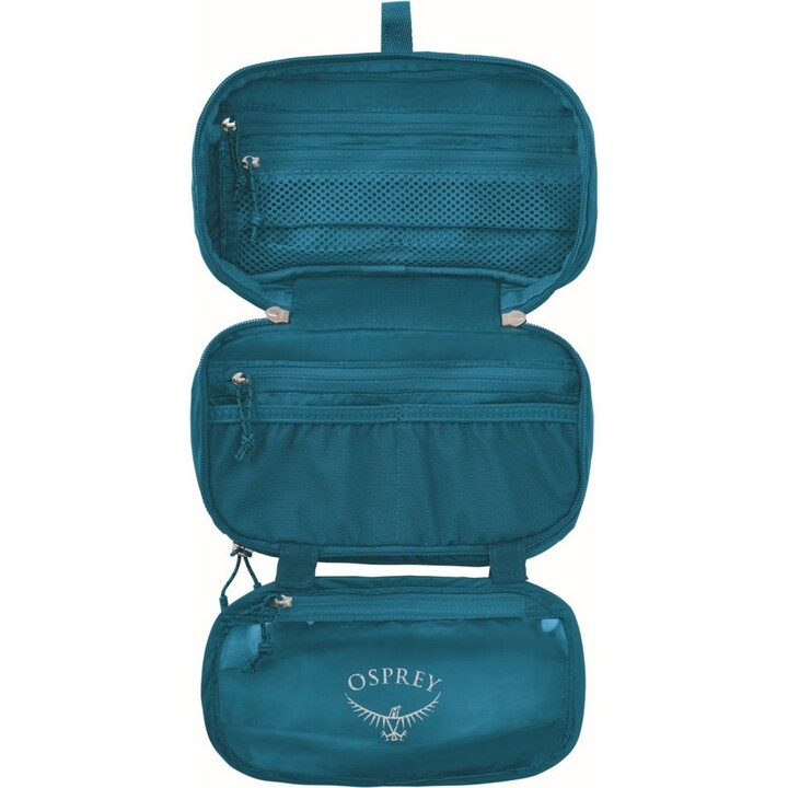 Osprey Ultralight Zip Organizer Travel Toiletry Bag - Waterfront Blue