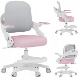 Silla giratoria Junior 4.3 rosa-gris