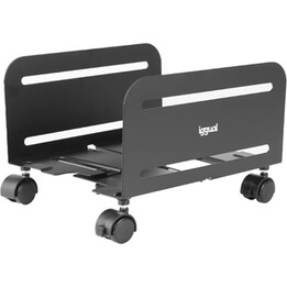 iggual SOP2 soporte CPU con ruedas negro