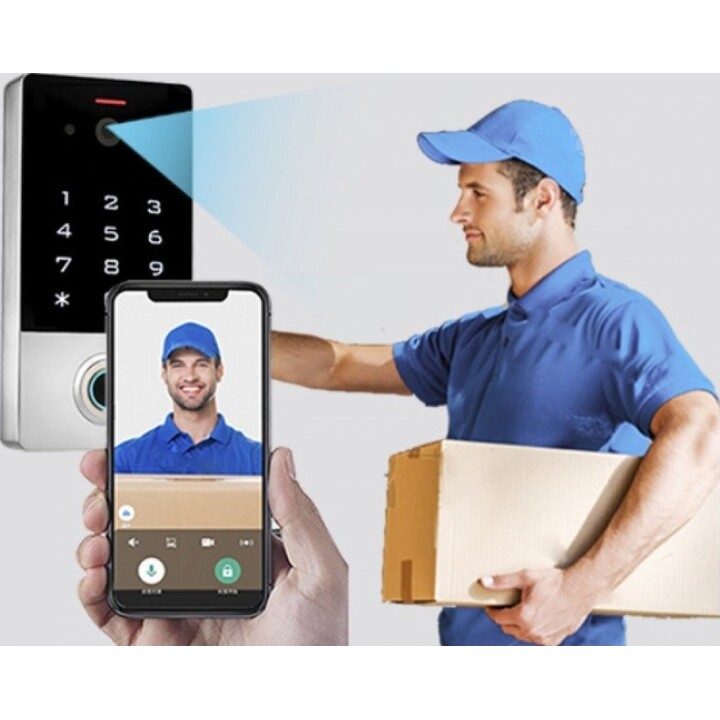 Serrure intelligente ATLO-KRMF avec code et fonction visiophone
