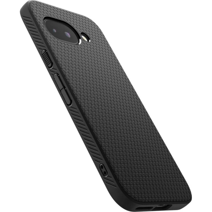 Custodia per Google Pixel 9a, Spigen, Liquid Air, nero opaco ACS09039
