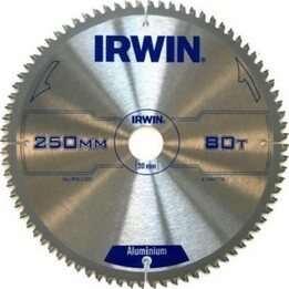 Lames de scie Irwin. Widia 250*30*80Z/Alum.
