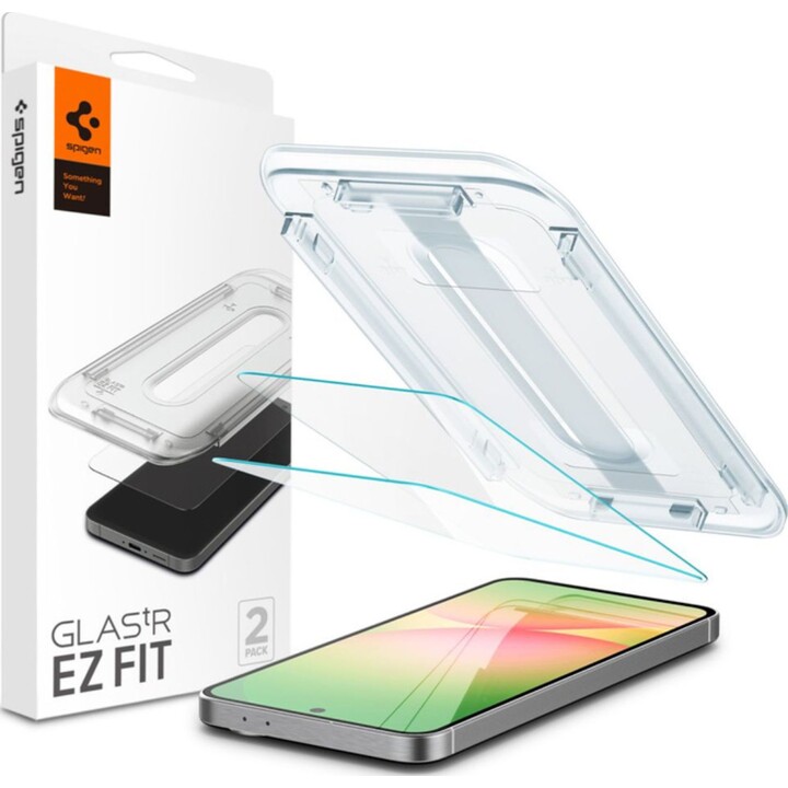 Spigen GLAS.TR "EZ FIT" Verre trempé 2-Pack pour Galaxy S24 FE Clair
