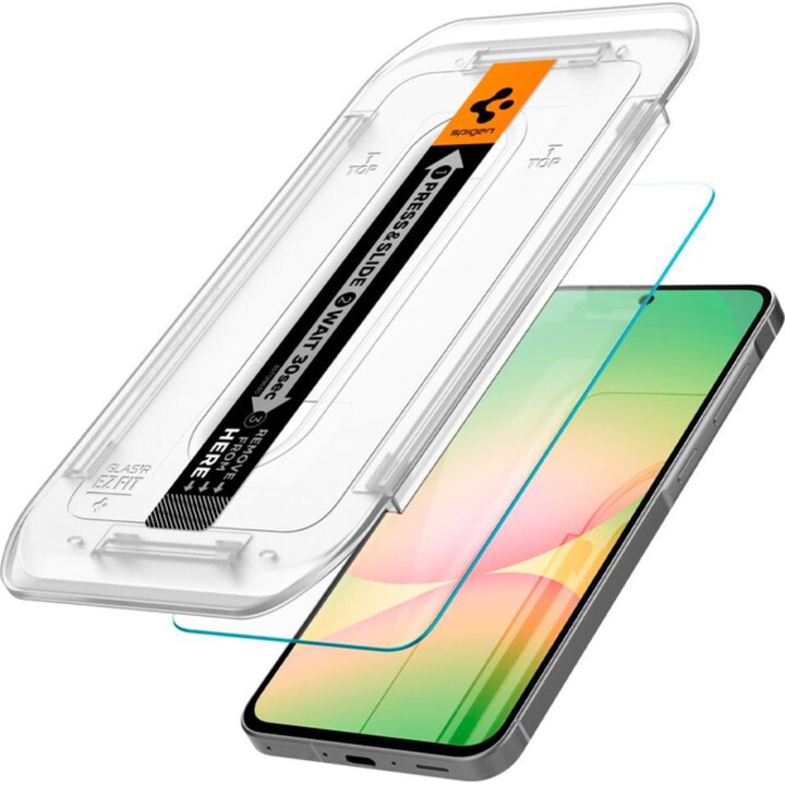 Spigen GLAS.TR "EZ FIT" Verre trempé 2-Pack pour Galaxy S24 FE Clair