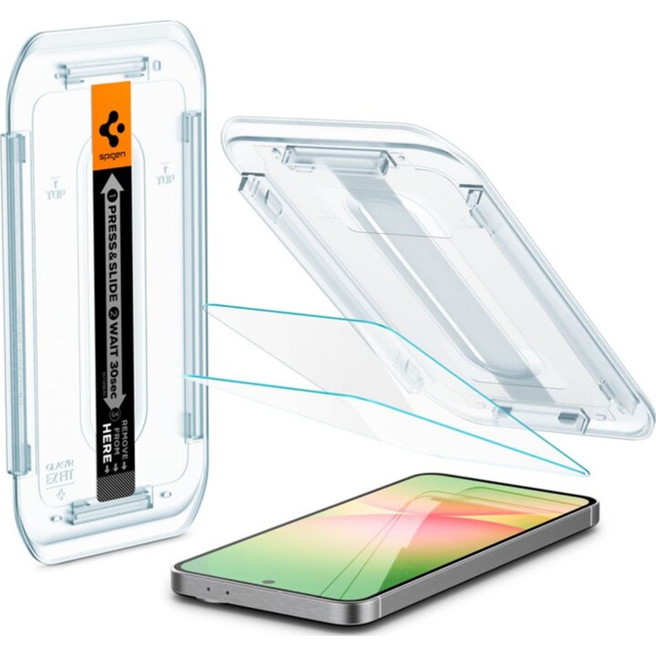 Spigen GLAS.TR "EZ FIT" Verre trempé 2-Pack pour Galaxy S24 FE Clair