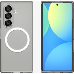 Spigen Gehäuse für Samsung Galaxy Z Fold 7 Air (MagFit) - Klar / Weißer Ring