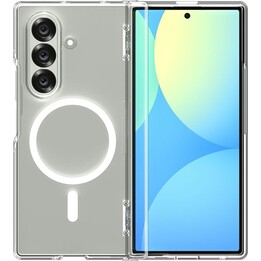 Custodia Spigen Tough Armor Pro MagSafe per Samsung Galaxy Z Fold 7 - trasparente e bianca