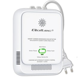 Qoltec 52576 Carbon Monoxide Sensor | CO Detectors | 85dB Alarm | DRIVE