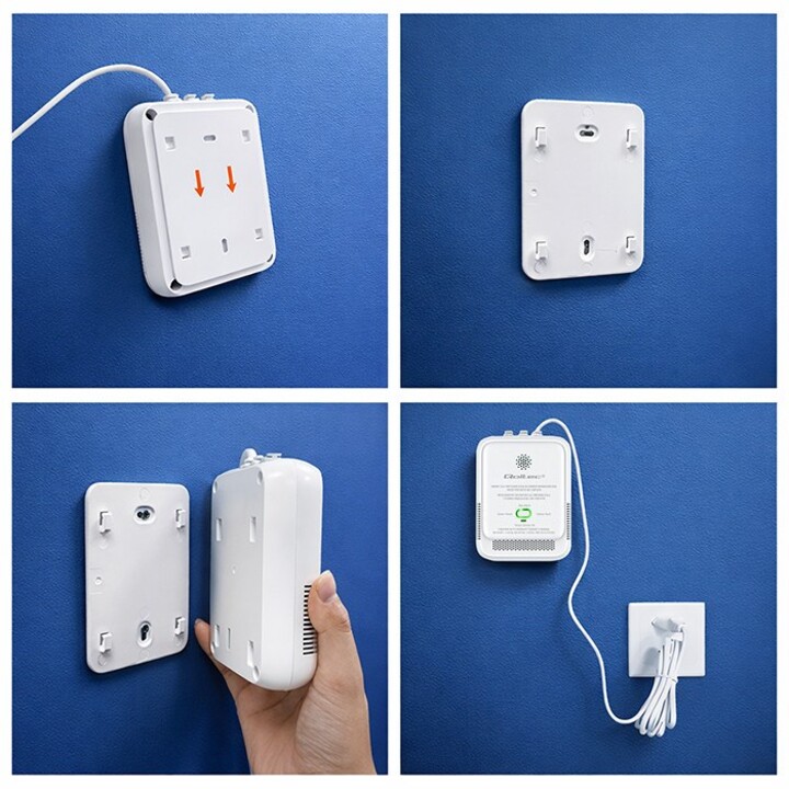Qoltec 52654 2-in-1 Natural Gas and Carbon Monoxide (CO) Leak Detector | CH4 | QUÉ | NG | Tuyá | Wi-Fi | 85dB Alarm