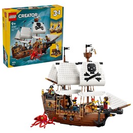 LEGO CREATOR 3 EM 1 31387 O Icônico Navio Pirata