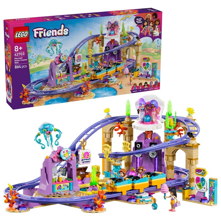 LEGO FRIENDS 42703 Eine Fahrt mit der Meerjungfrauen-Achterbahn