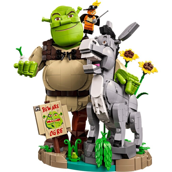 LEGO ICONS 72423 Shrek, l'Âne et le Chat botté