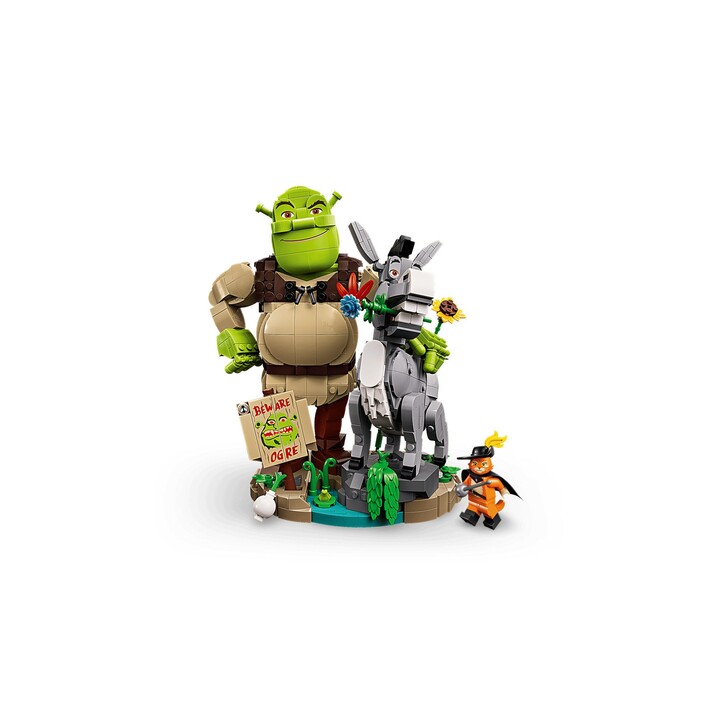 LEGO ICONS 72423 Shrek, l'Âne et le Chat botté