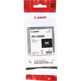 Canon PFI-106BK Cartucho de tinta negro original 130ml para imagePROGRAF iPF6400, pigmento