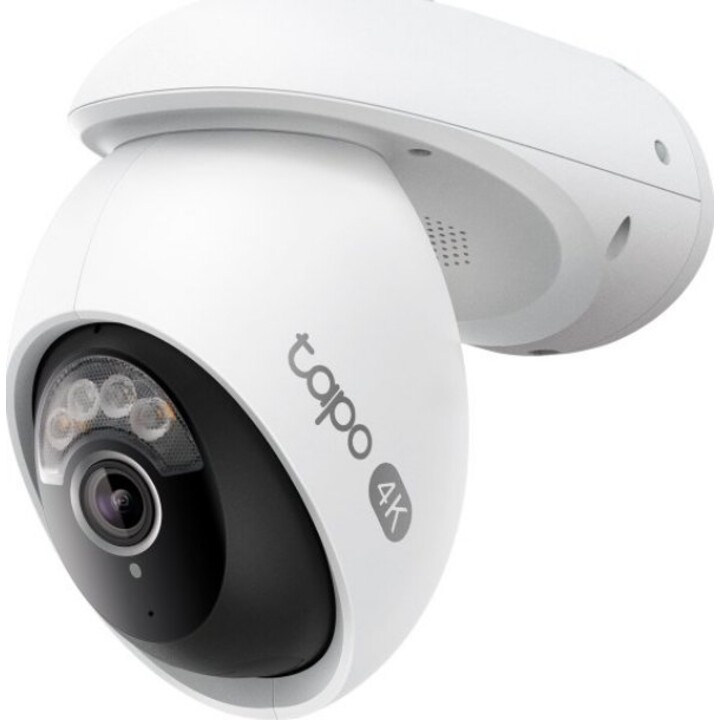 TP-Link Tapo TC46 4K Outdoor Schwenk-/Neige-Sicherheits-Wi-Fi-Kamera, 8MP IP66 Starlight