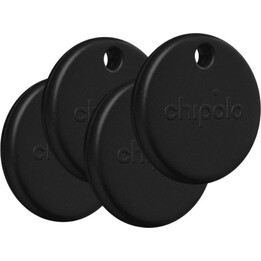 Chipolo POP 4-Pack Bluetooth Locator Schwarz 90m Reichweite IP55